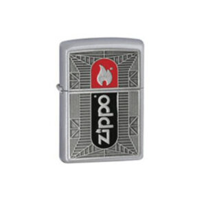 Zippo Flame Emblem Satin Lighter