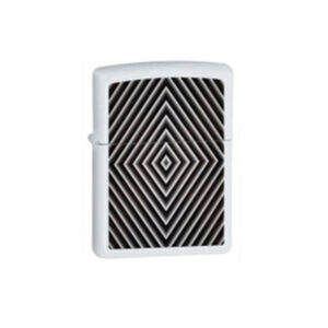 Zippo Geometric White Matte Lighter